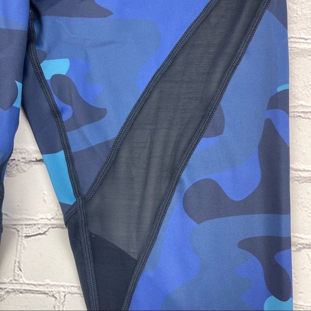 ✅ ZYIA Navy Camo Mesh Light N Tight High Rise Leggings Size 6-8 - Picture 8 of 9